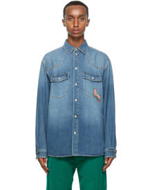 gucci denim shirt mens