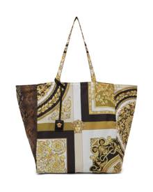 Versace Yellow Mixed Print Tote