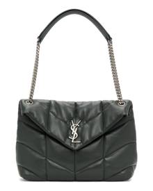 ysl puffer bag green