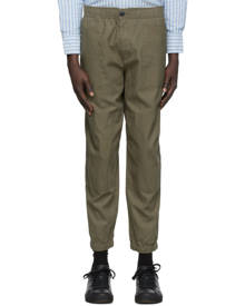 rag and bone Green Linen Zac Field Trousers