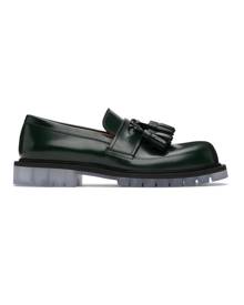 Bottega Veneta Green Tassel Loafers