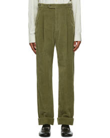 Gucci Green Corduroy Trousers