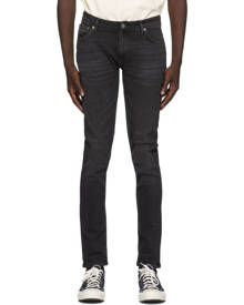 Nudie Jeans Black Worn Skinny Lin Jeans