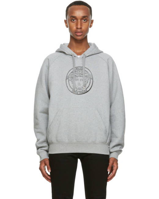 Versace best sale hoodie grey