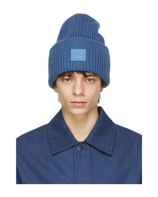 Acne 2024 beanie blue