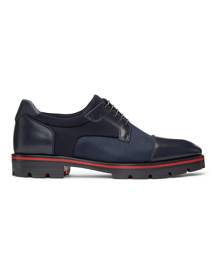 Christian Louboutin Navy Mika Sky Flat Derbys
