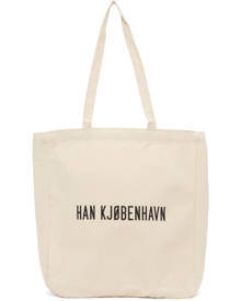 Han Kjobenhavn Beige Canvas Logo Tote