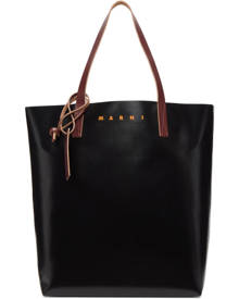 Marni Black and Blue PVC Shopping Tote