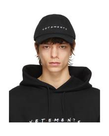 VETEMENTS Black Friendly Logo Cap