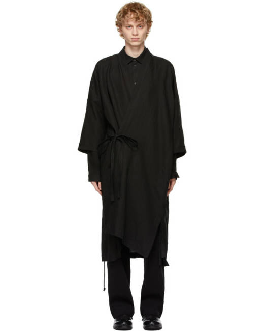 Black Men's Kimono Jackets - Clothing | Stylicy USA