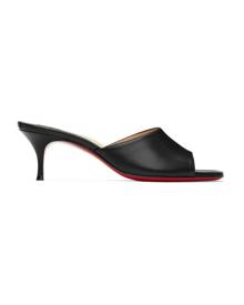 CHRISTIAN LOUBOUTIN Just Nothing 85 PVC and patent-leather mules
