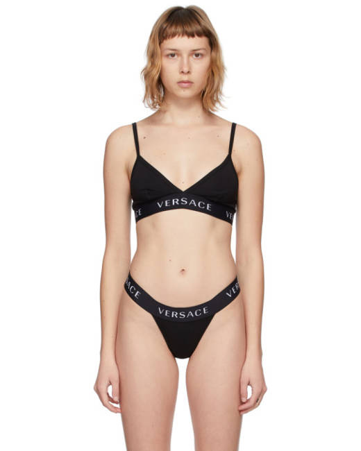 Versace Bralette With Greek Border