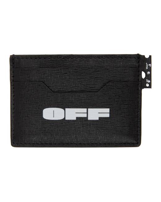 Off white clearance card holder sale