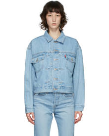 Levis Blue Denim Heritage-Fit Trucker Jacket