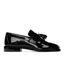 Maison Margiela Black Patent Tassel Tabi Loafers