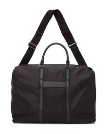 Ermenegildo Zegna Black Pelletessuta Aircraft Holdall Bag