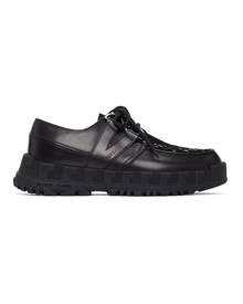 Versace Black Greca Rhegis Lace-Up Brogues