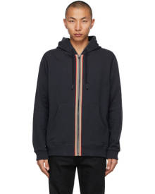 Burberry Navy Icon Stripe Lexington Hoodie