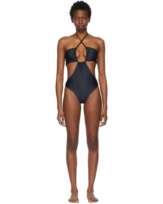 Brown Cutout One-Piece Swimsuit Ssense Donna Sport & Swimwear Costumi da bagno Costumi Interi Costumi Interi con ferretto 