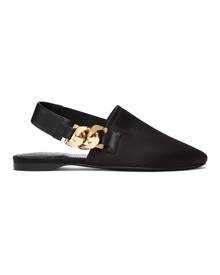 Givenchy Black Chain Slingback Mules