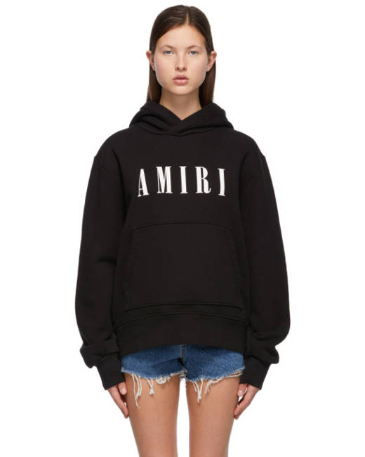 Amiri Hybrid Faux Shearling Hooded Track Jacket