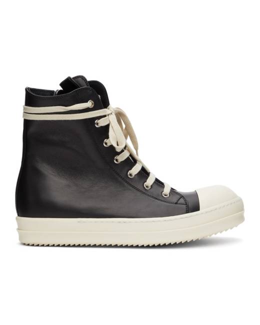 Mens Shoes Trainers High-top trainers Rick Owens Rubber High-top Haircalf Sneakers in Black for Men 