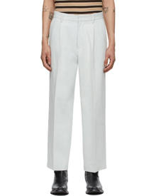 Second/Layer Blue Chuco Pleated Trousers