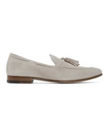 Isaia Tan Suede Tassel Loafers