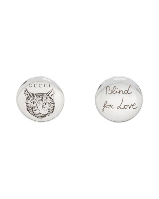 Gucci blind for deals love cat earrings