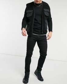 ASOS DESIGN no fade black skinny jeans