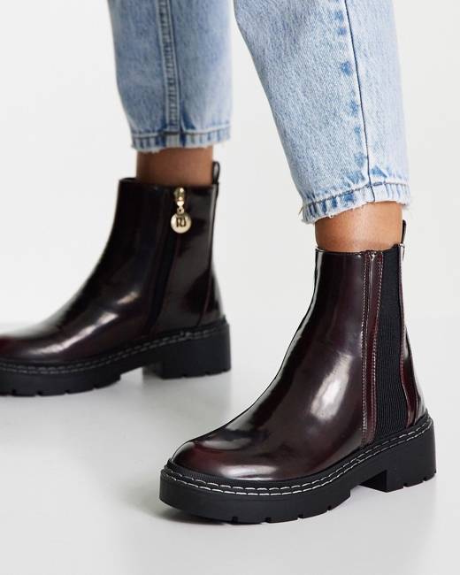 River island store flat ankle boots