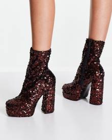 asos brown platform boots