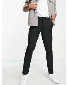 Topman smart slim pants in black