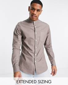 ASOS DESIGN stretch slim fit work shirt in white