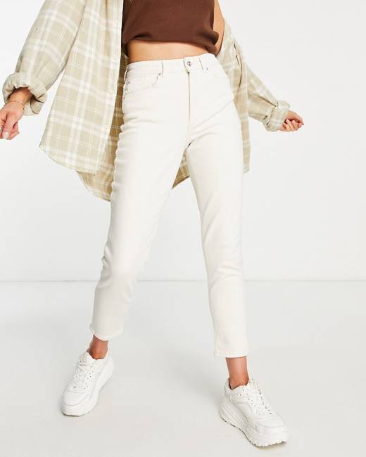 Topshop Tall Mom jeans in white