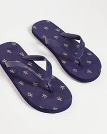 Original Penguin pool side flip flops in navy
