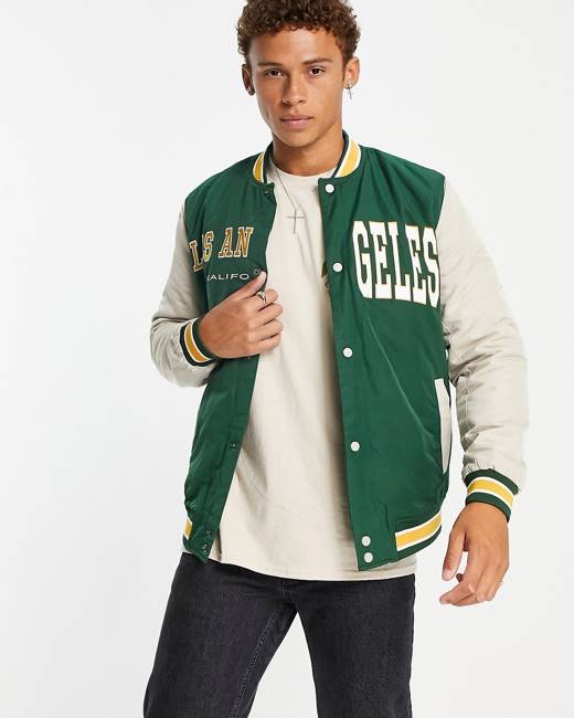 Christmas Tree Green Varsity Jacket – Kevelle