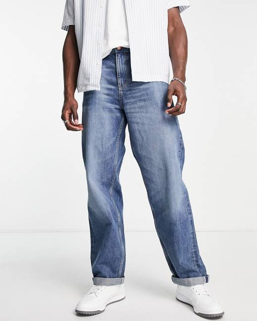 Galaxy loose fit jeans in washed ASOS Herren Kleidung Hosen & Jeans Jeans Baggy & Boyfriend Jeans 