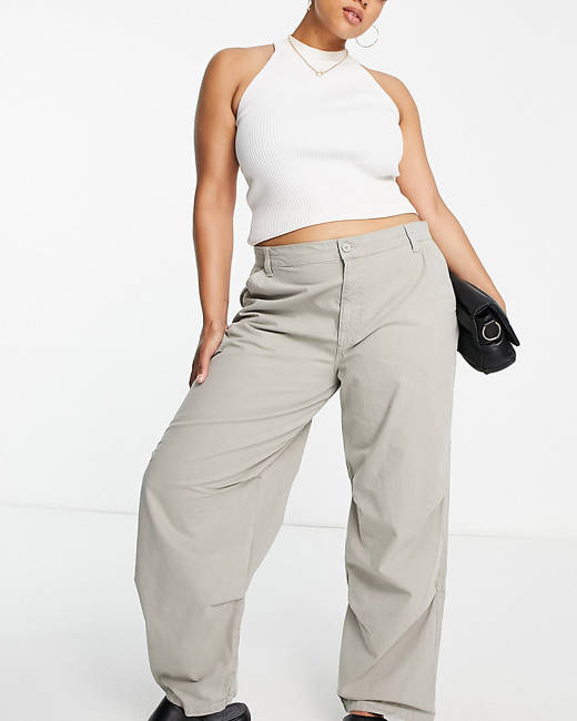 Grey Women's Cargo Pants - Clothing