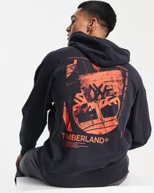 Timberland Garment Dyed Graphic hoodie in black