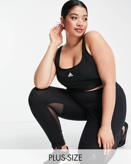Adidas Women's Black Sports Bra Large Size Medium