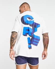 The Couture Club oversized t-shirt in white with couture 3d print