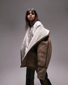 Topshop Women's Faux Fur Jackets - Clothing