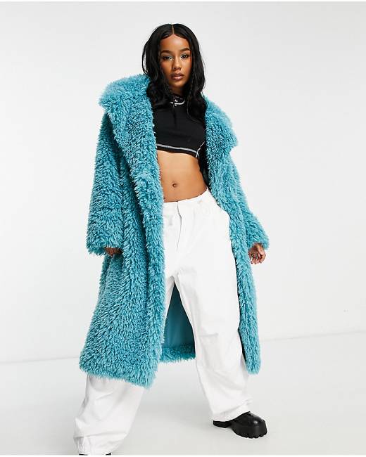 ASOS 4505 Tall belted ski suit with slim kick leg and faux fur hood