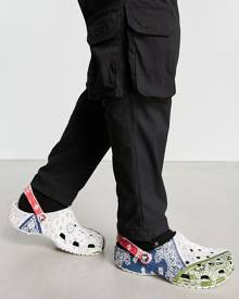 Crocs Classic clogs in multi bandana print