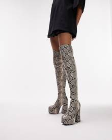 Over the knee discount boots wedge heel