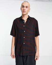 Weekday randy tiger printed shirt in red