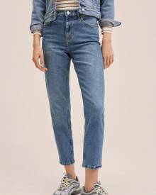 Mango mom jeans in mid wash blue