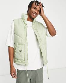 Another Influence utility vest in green