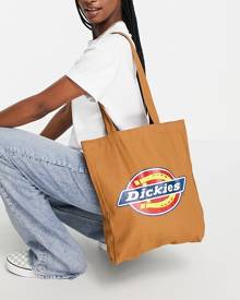 Dickies icon logo tote bag in brown